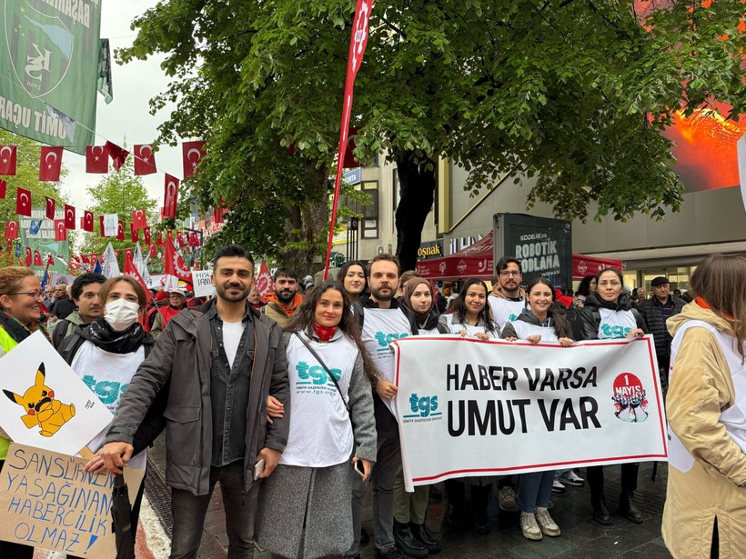 Kocaeli’de yağmur altında 1 Mayıs’tan renkli görüntüler