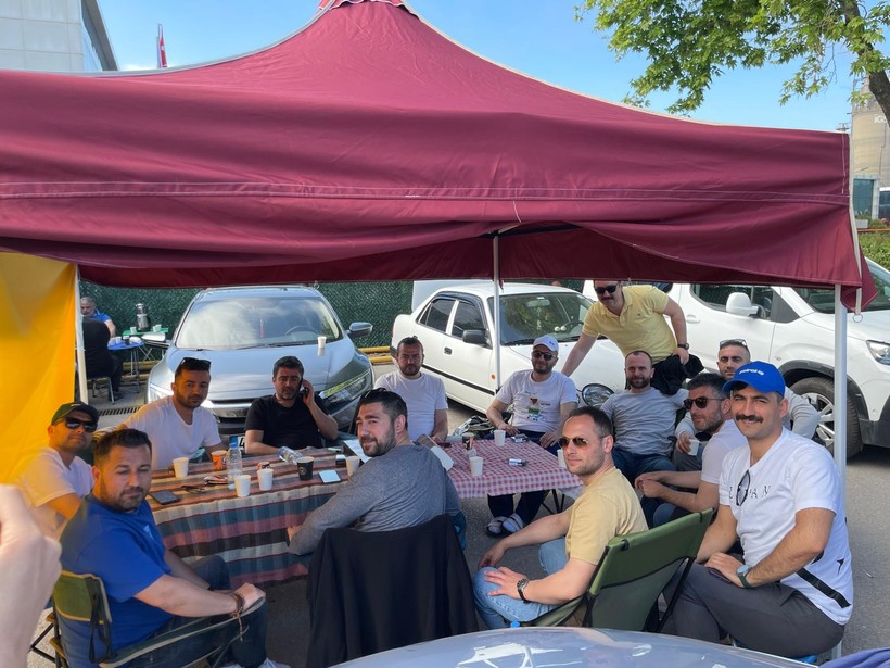 TÜPRAŞ işçileri Kocaeli’de oba kurdu