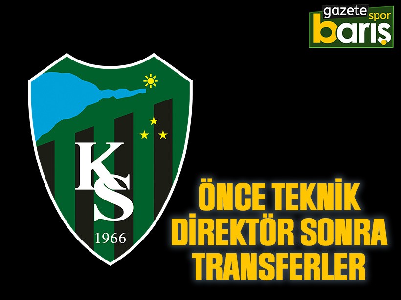 Önce teknik direktör, sonra transferler