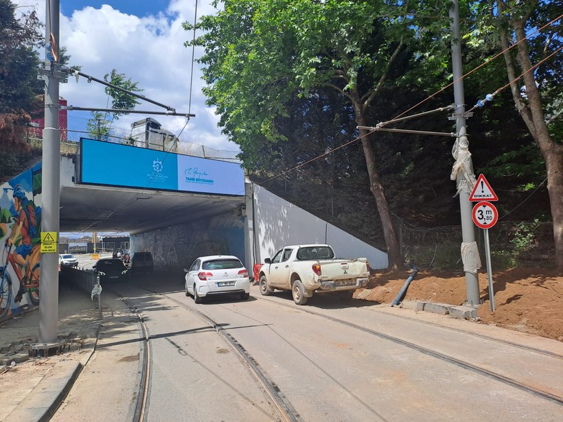 Alikahya Stadyum Tramvay Hattı’nda önemli bir aşama daha tamamladı