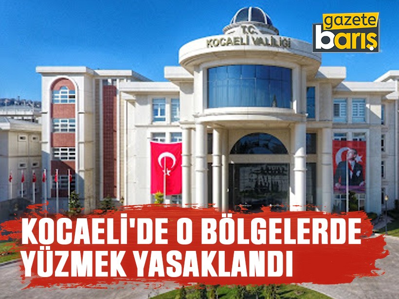 Valilik duyurdu: Kocaeli'de o bölgelerde yüzmek yasaklandı