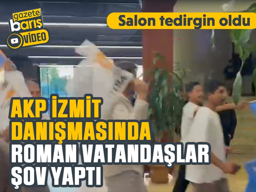 Salon tedirgin oldu:AKP İzmit danışmasında Roman vatandaşlar şov yaptı