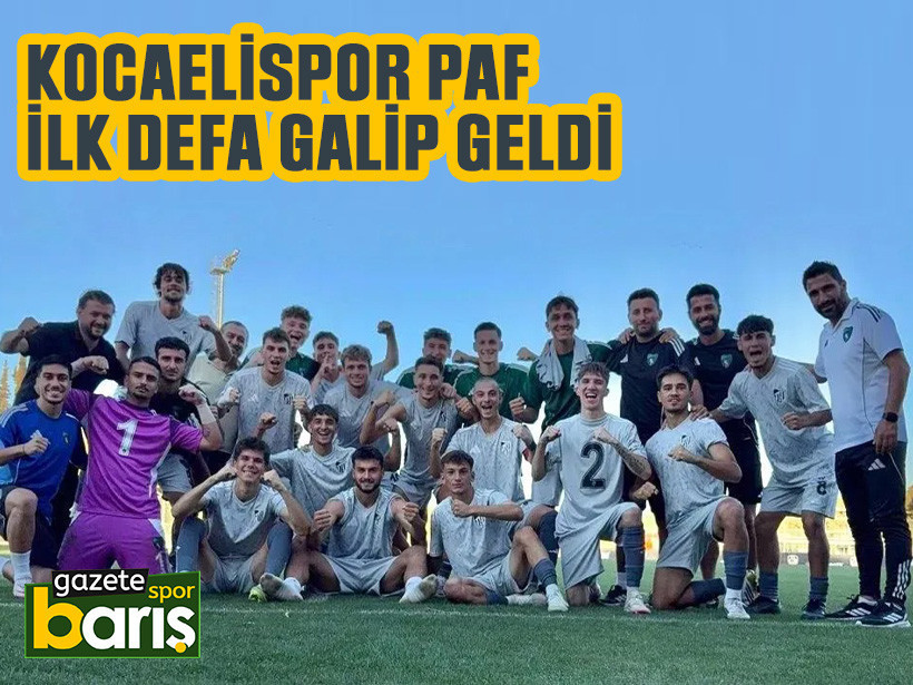 Kocaelispor PAF ilk defa galip geldi