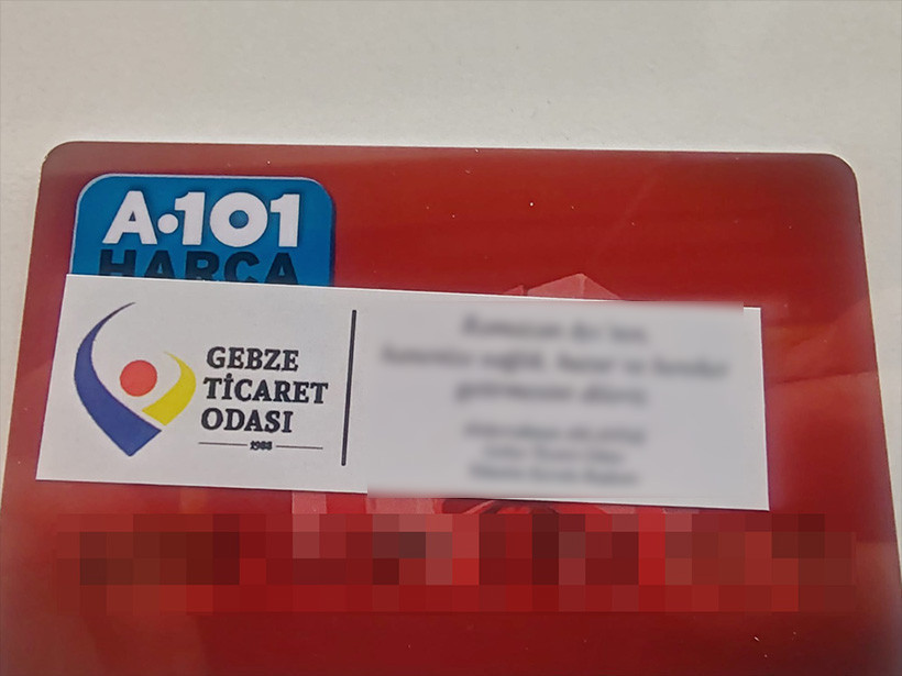 GTO’nun Ramazan kolisi ve kartında üyeleri rahatsız eden etiket!