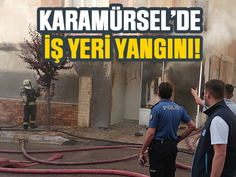 Karamürsel’de iş yeri yangını!