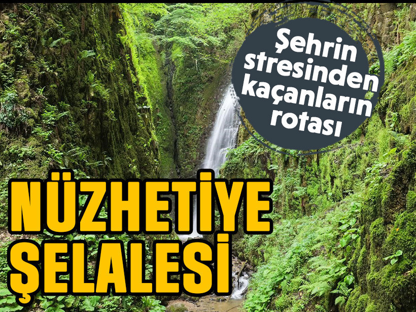 Kocaeli'de şehrin stresinden kaçanların rotası: Nüzhetiye Şelalesi