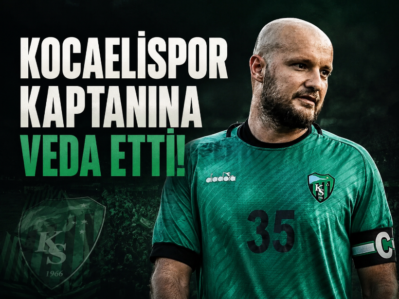 Kocaelispor kaptanına veda etti!