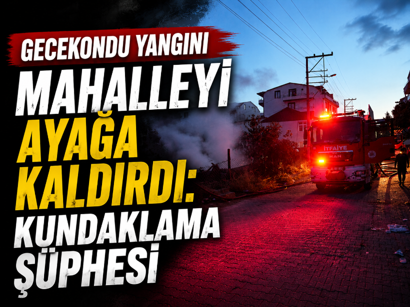 Gecekondu yangını mahalleyi ayağa kaldırdı: Kundaklama şüphesi