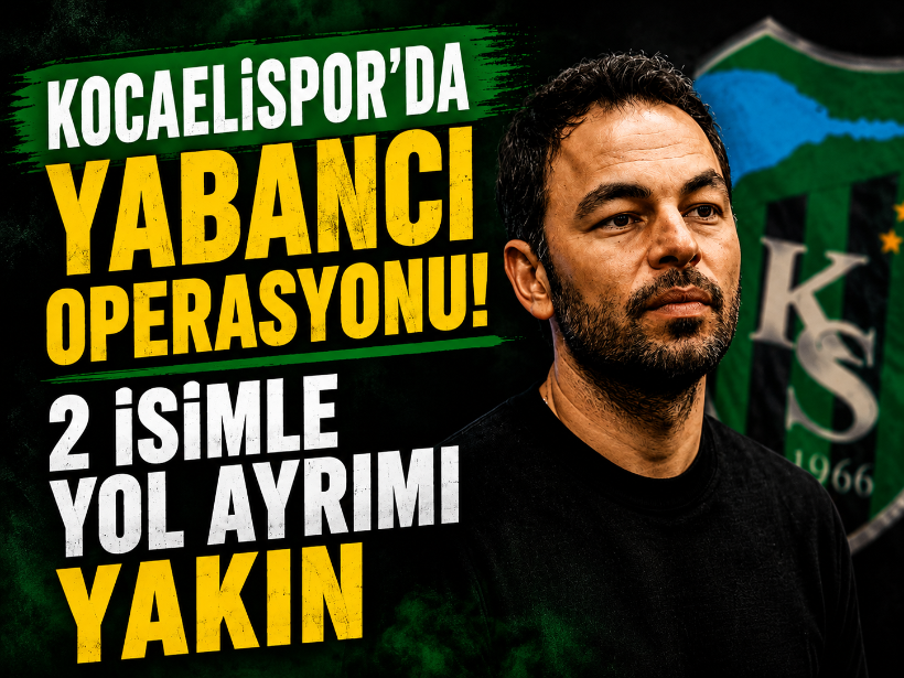 Kocaelispor’da yabancı operasyonu! 2 isimle yol ayrımı yakın