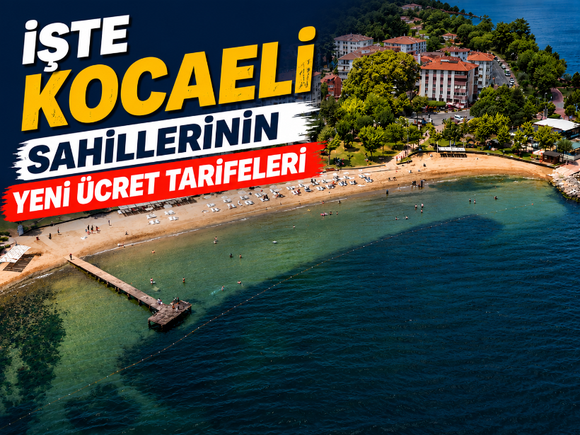 İşte Kocaeli sahillerinin yeni ücret tarifeleri