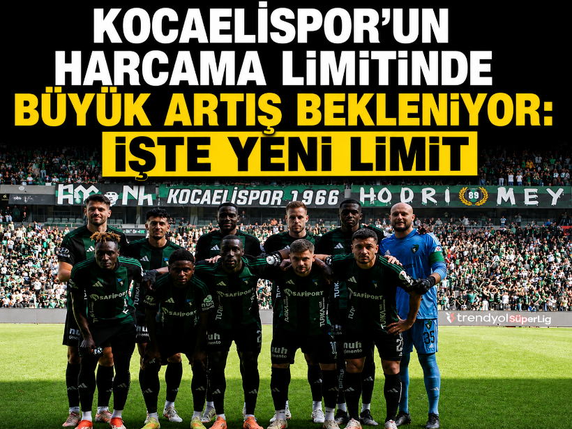 Kocaelispor'un harcama limitinde büyük artış bekleniyor: İşte yeni limit