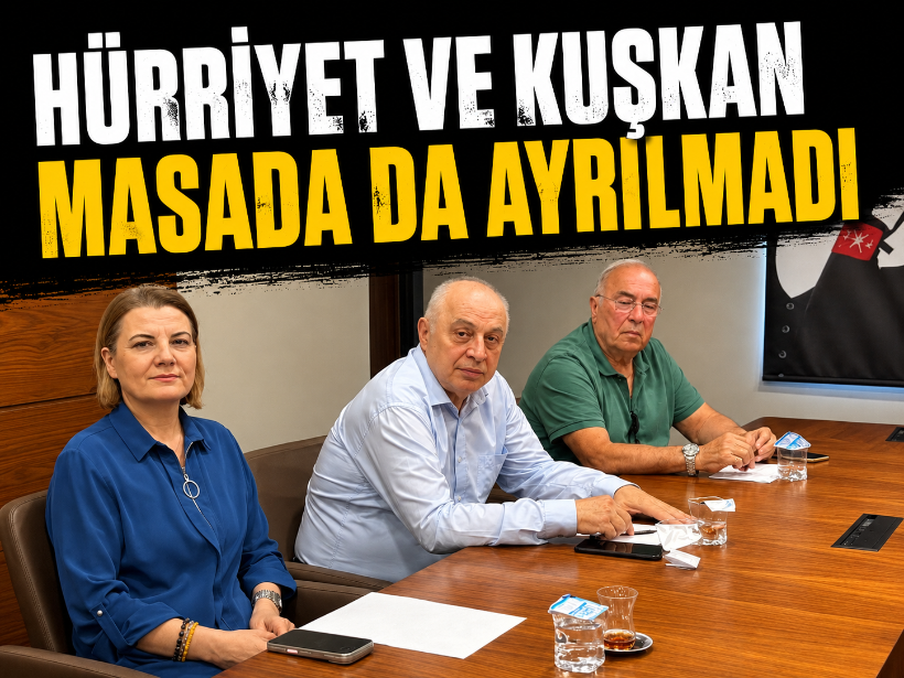 Hürriyet ve Kuşkan masada da ayrılmadı