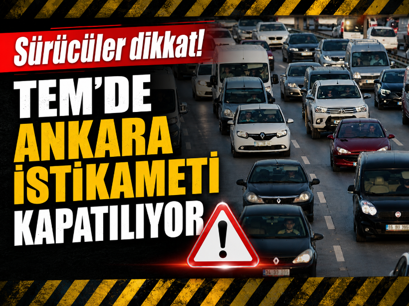 Sürücüler dikkat! Kocaeli’de Ankara istikameti kapatılıyor