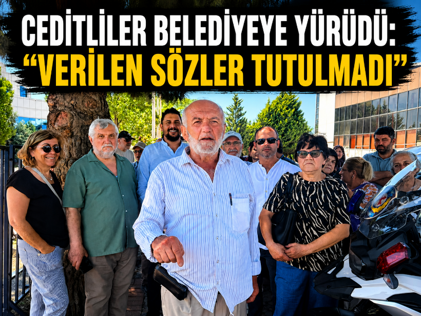 Ceditliler belediyeye yürüdü: “Verilen sözler tutulmadı”