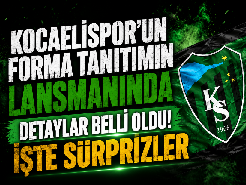 Kocaelispor’un forma tanıtımın lansmanında detaylar belli oldu! İşte sürprizler
