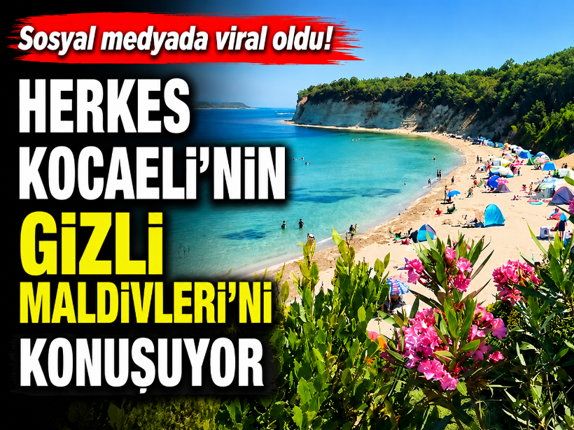 Sosyal medyada viral oldu! Herkes Kocaeli'nin gizli Maldivleri'ni konuşuyor