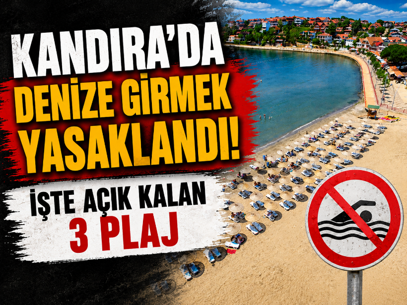 Kandıra'da denize girmek yasaklandı! İşte açık kalan 3 plaj