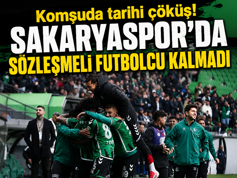 Komşuda tarihi çöküş! Sakaryaspor'da sözleşmeli futbolcu kalmadı