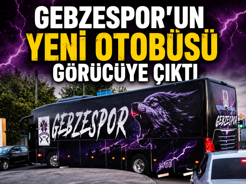 Mor Kurt yollara çıkıyor! Gebzespor’un yeni otobüsü görücüye çıktı