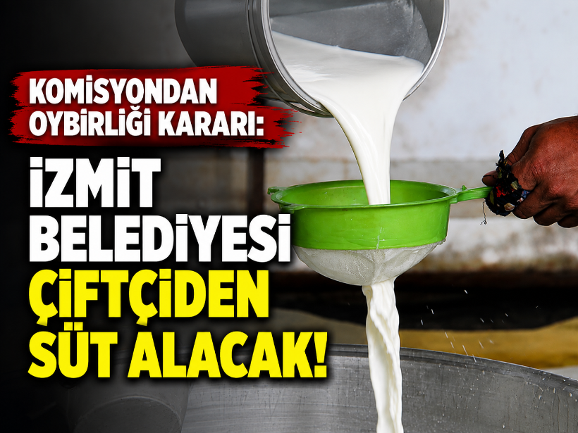 Komisyondan oybirliği kararı: İzmit Belediyesi çiftçiden süt alacak!