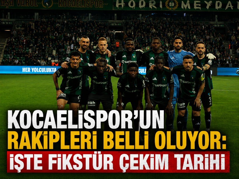 Kocaelispor'un rakipleri belli oluyor: İşte fikstür çekim tarihi