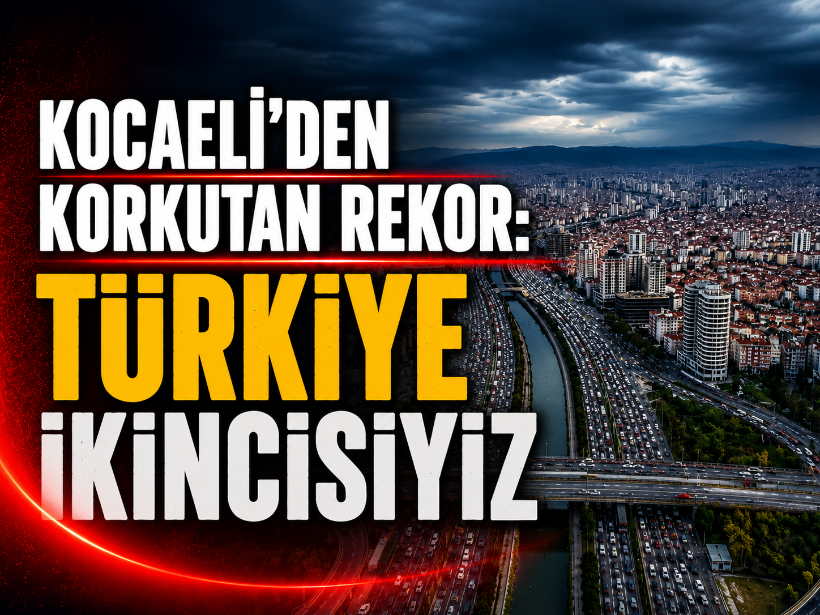 Kocaeli'den korkutan rekor: Türkiye ikincisiyiz