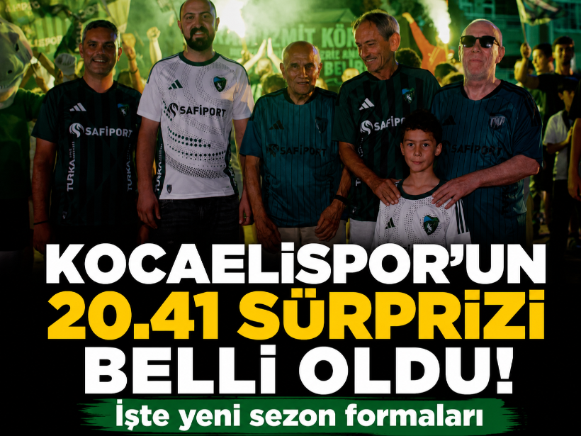 Kocaelispor’un 20.41 sürprizi belli oldu! İşte yeni sezon formaları