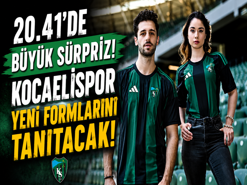 20.41’de büyük sürpriz! Kocaelispor yeni formalarını tanıtacak