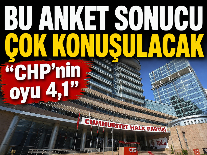 Bu anket sonucu çok konuşulacak “CHP’nin oyu 4,1”