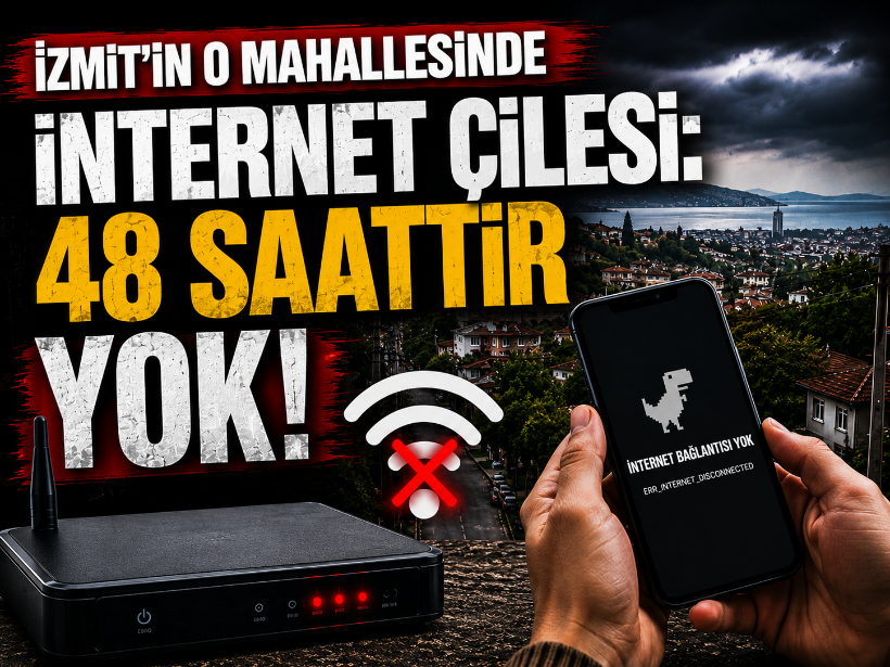 İzmit'in o mahallesinde internet çilesi: 48 saattir yok!