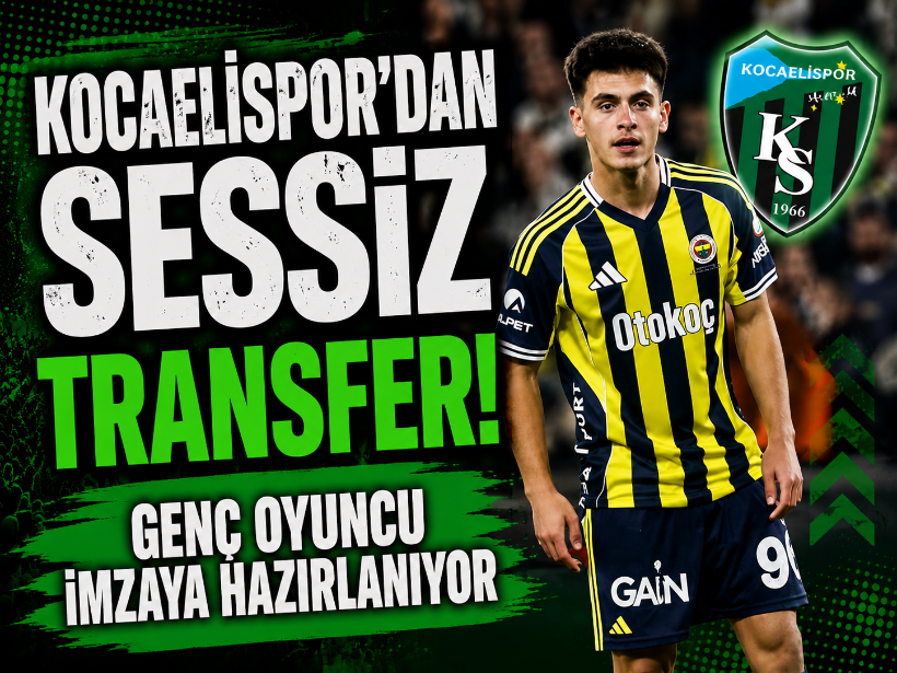 Kocaelispor'dan sessiz transfer! Genç oyuncu imzaya hazırlanıyor
