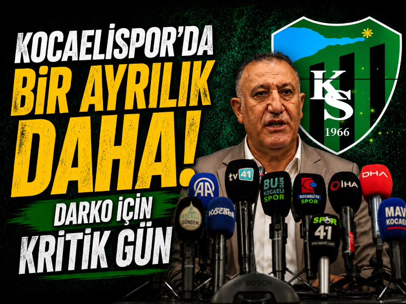 Kocaelispor’da bir ayrılık daha! Darko için kritik gün