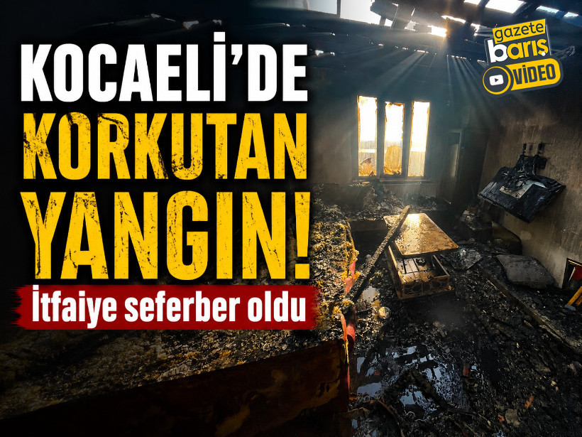 Kocaeli'de korkutan yangın! İtfaiye seferber oldu