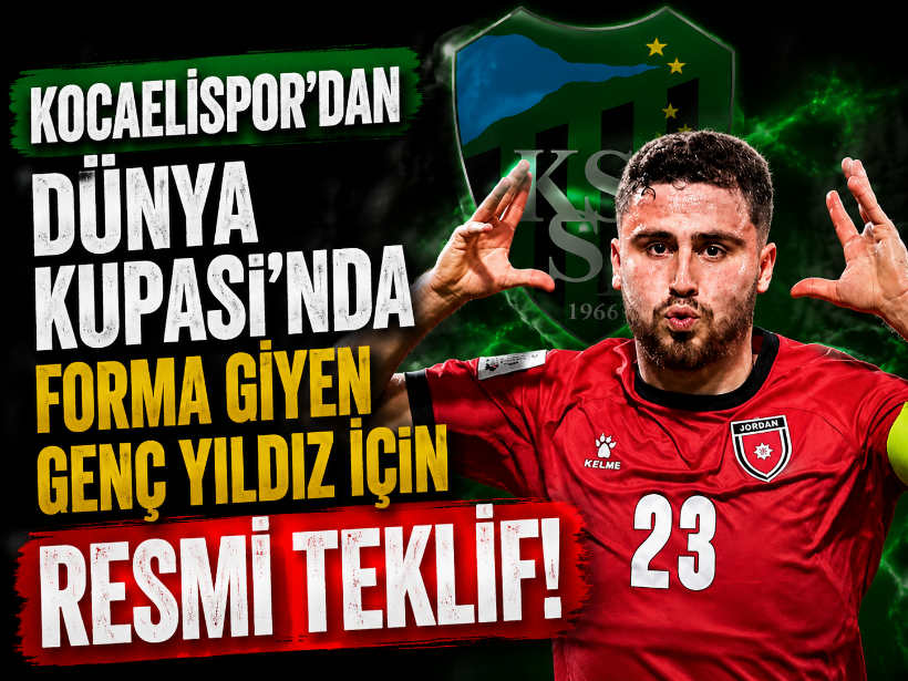 Kocaelispor’dan Dünya Kupası’nda forma giyen genç yıldız için resmi teklif!