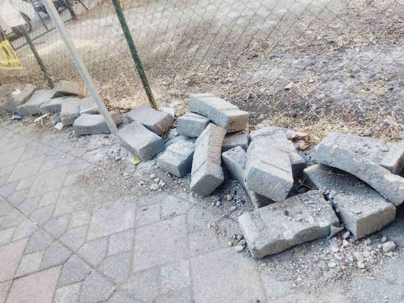 Körfez'de kazı çalışma sonrası kalan görüntü