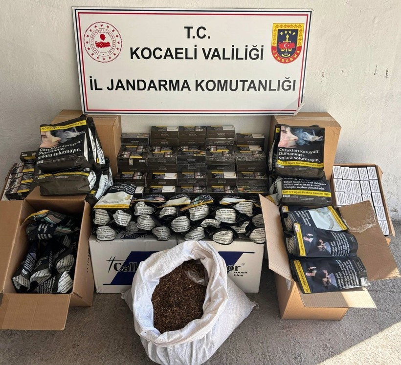 Kocaeli’de kaçak sigara ve tütün operasyonu