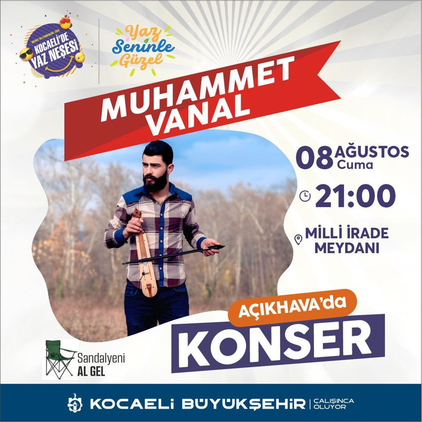 Kocaeli'de “Yaz Neşesi” konserleri başlıyor