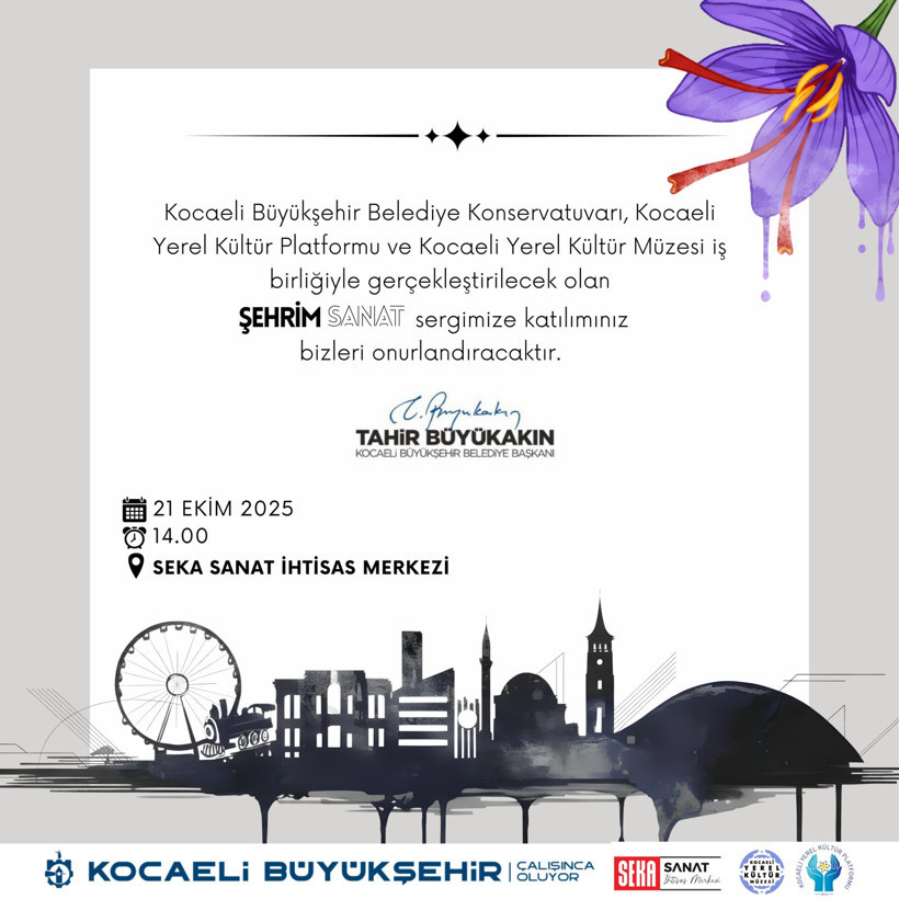 Kocaeli’nin kültürel hafızası “Şehrim Sanat” sergisine günler kaldı
