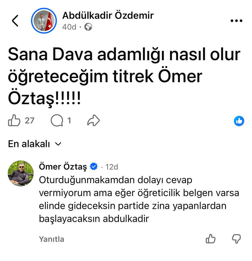 Sosyal medyadan raconlaşma: &ldquo;Sana dava adamlığı nasıl olur &ouml;ğreteceğim&rdquo;