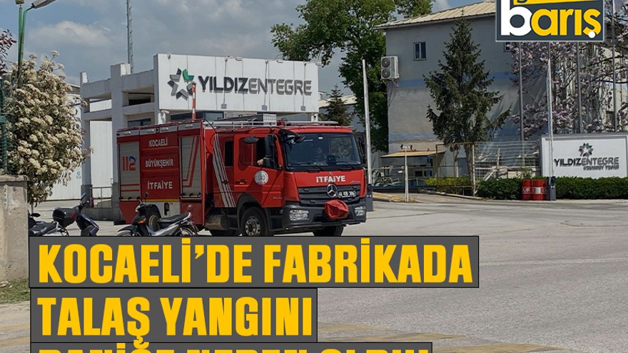 Kocaeli’de fabrikada talaş yangını paniğe neden oldu!