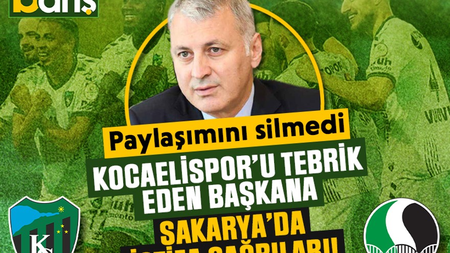 Kocaelispor'u tebrik etti, işitmediği laf kalmadı!