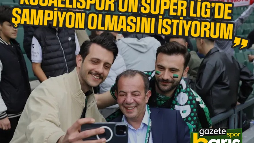 Tanju Özcan, Kocaelispor’u tebrik etti