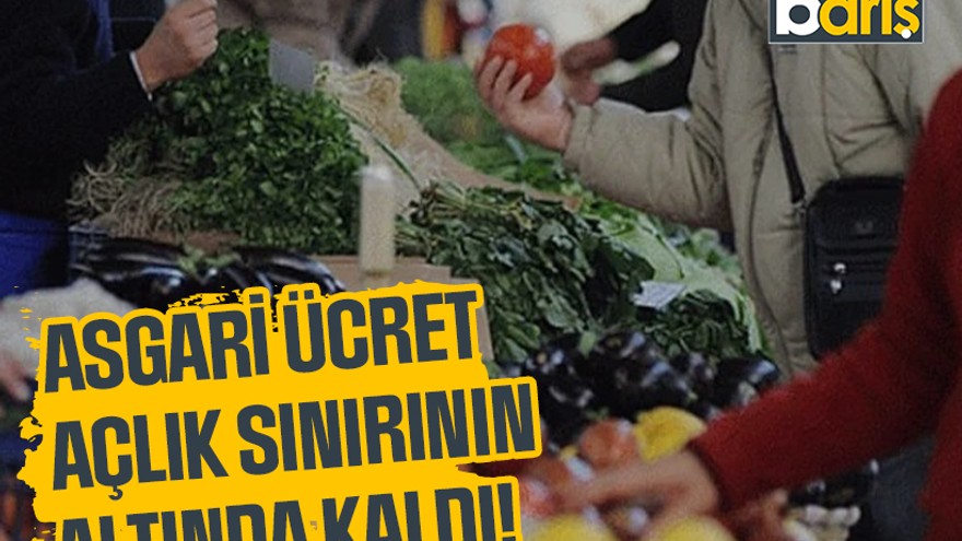 Asgari ücret açlık sınırının altında kaldı!