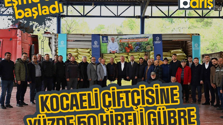Eşme'den başladı: Kocaeli çiftçisine yüzde 50 hibeli gübre