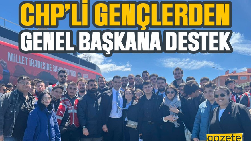 Kocaeli’den Silivri’ye akın ettiler… CHP’li gençlerden genel başkana destek