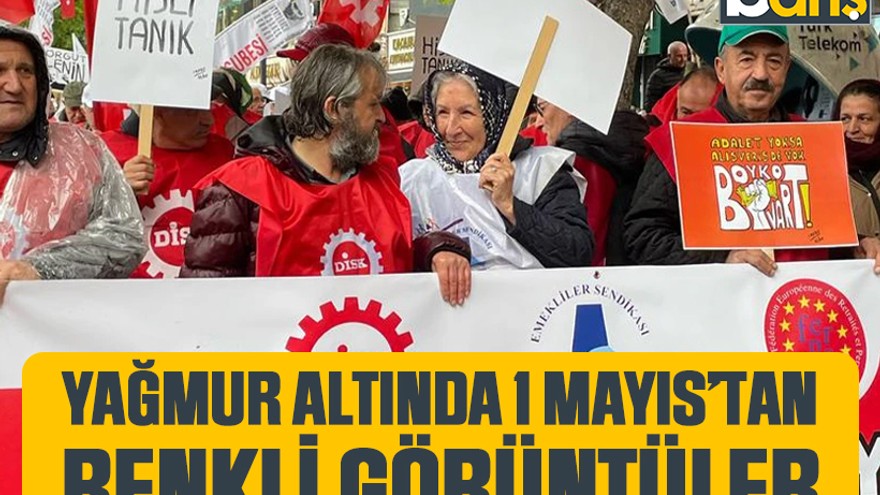 Kocaeli’de yağmur altında 1 Mayıs’tan renkli görüntüler
