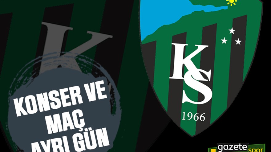 Konser ve maç ayrı gün, Kocaelispor’un son maçı Pazar günü