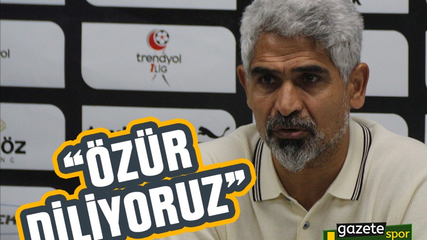 Taşdemir: Camiamızdan, taraftarlarımızdan özür diliyoruz