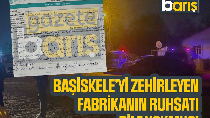 Başiskele’yi zehirleyen fabrikanın ruhsatı bile yokmuş!