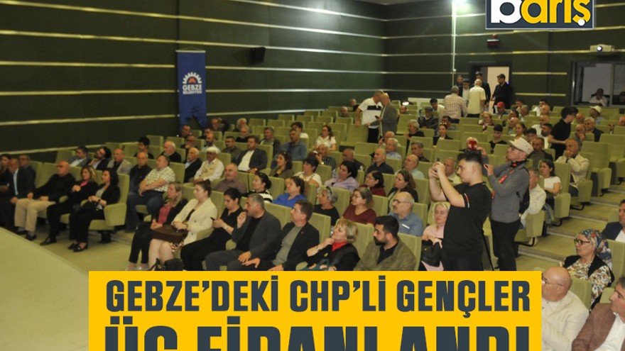 Gebze’deki CHP’li gençler üç fidanı andı